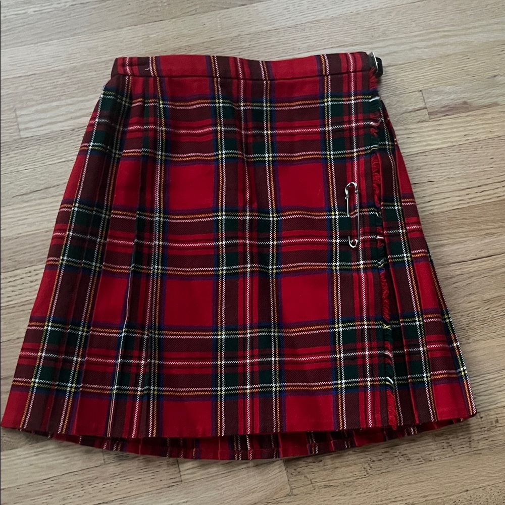Girls Vintage Kilt Skirt, 11y,